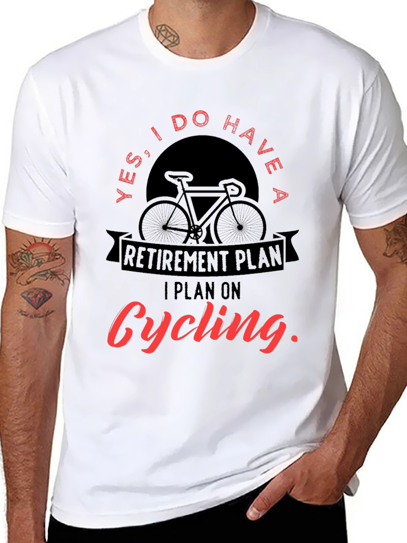 Cycling Retirement Plan Graphic T-Shirt