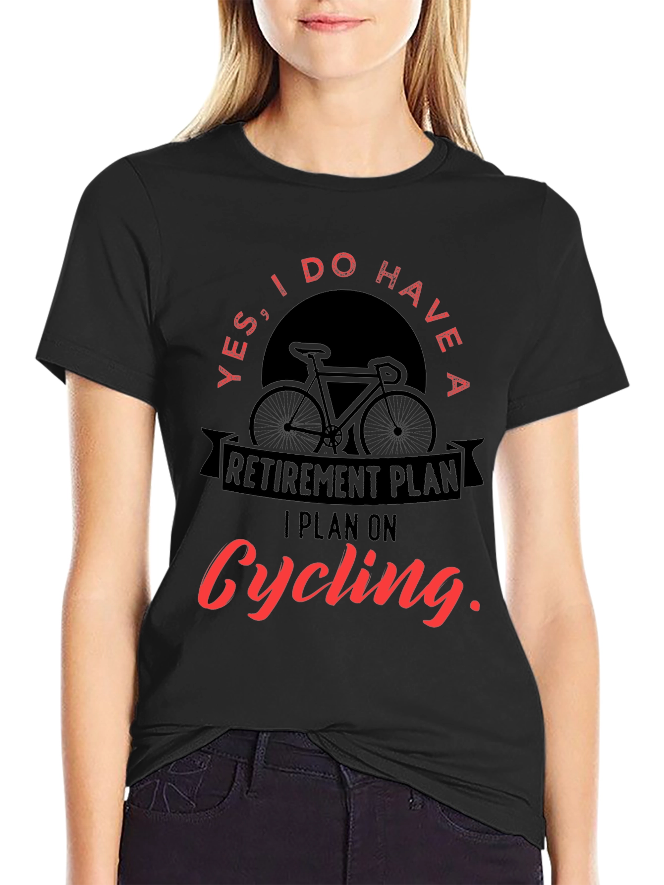 Cycling Retirement Plan Graphic T-Shirt