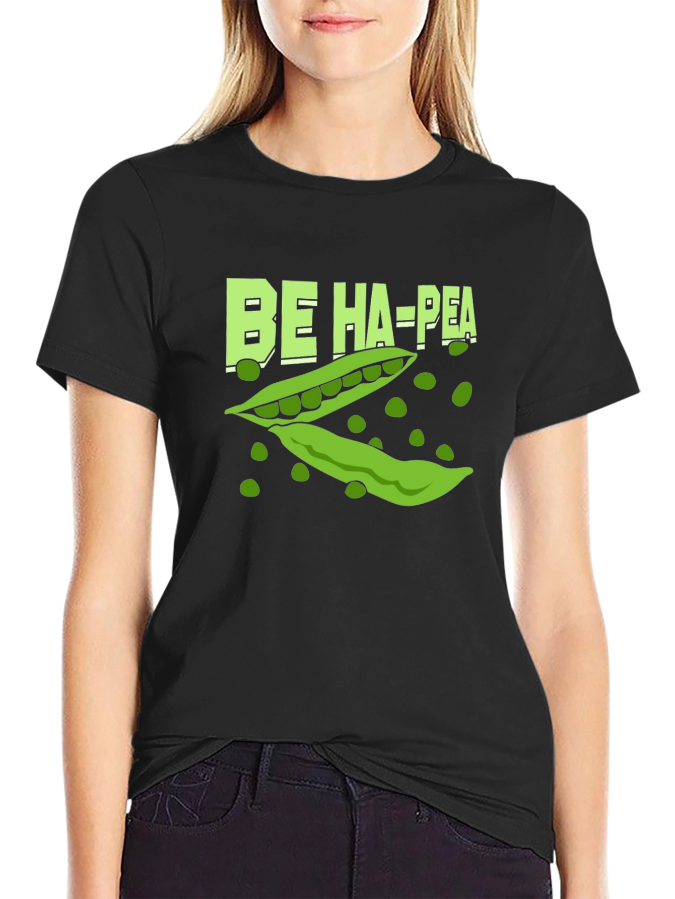 Be Ha-Pea T-Shirt - Black