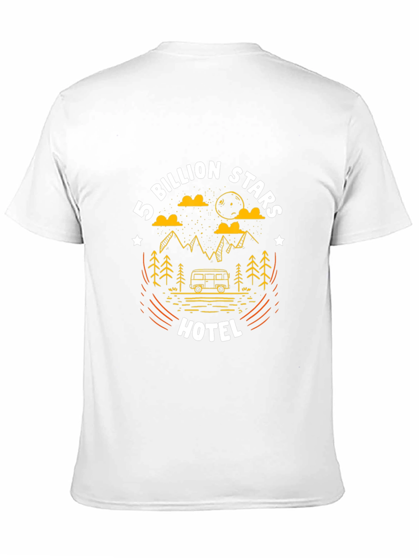 5 Billion Stars Hotel Camping Graphic T-Shirt