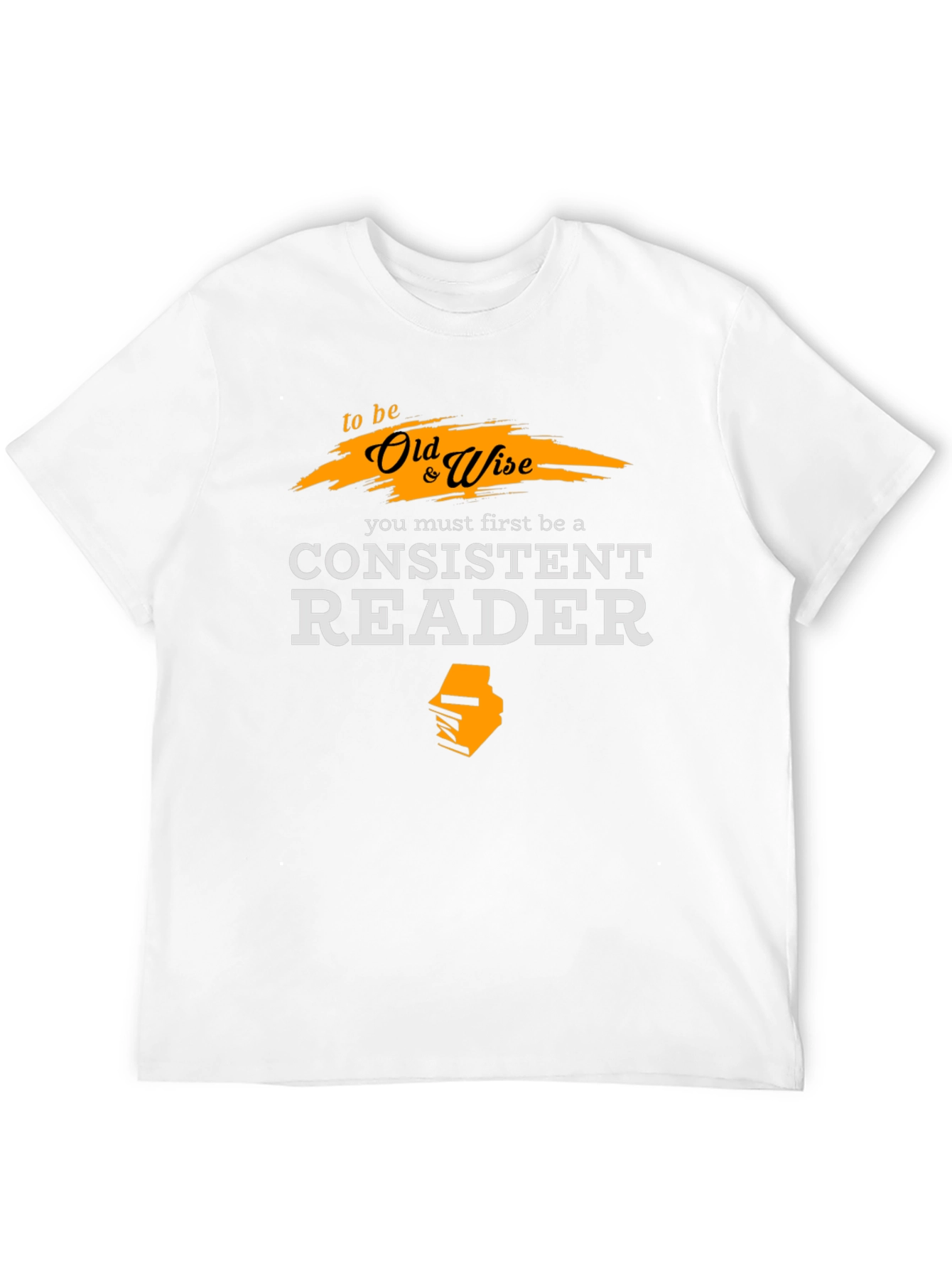 Old & Wise Reader T-Shirt - Black Cotton Tee