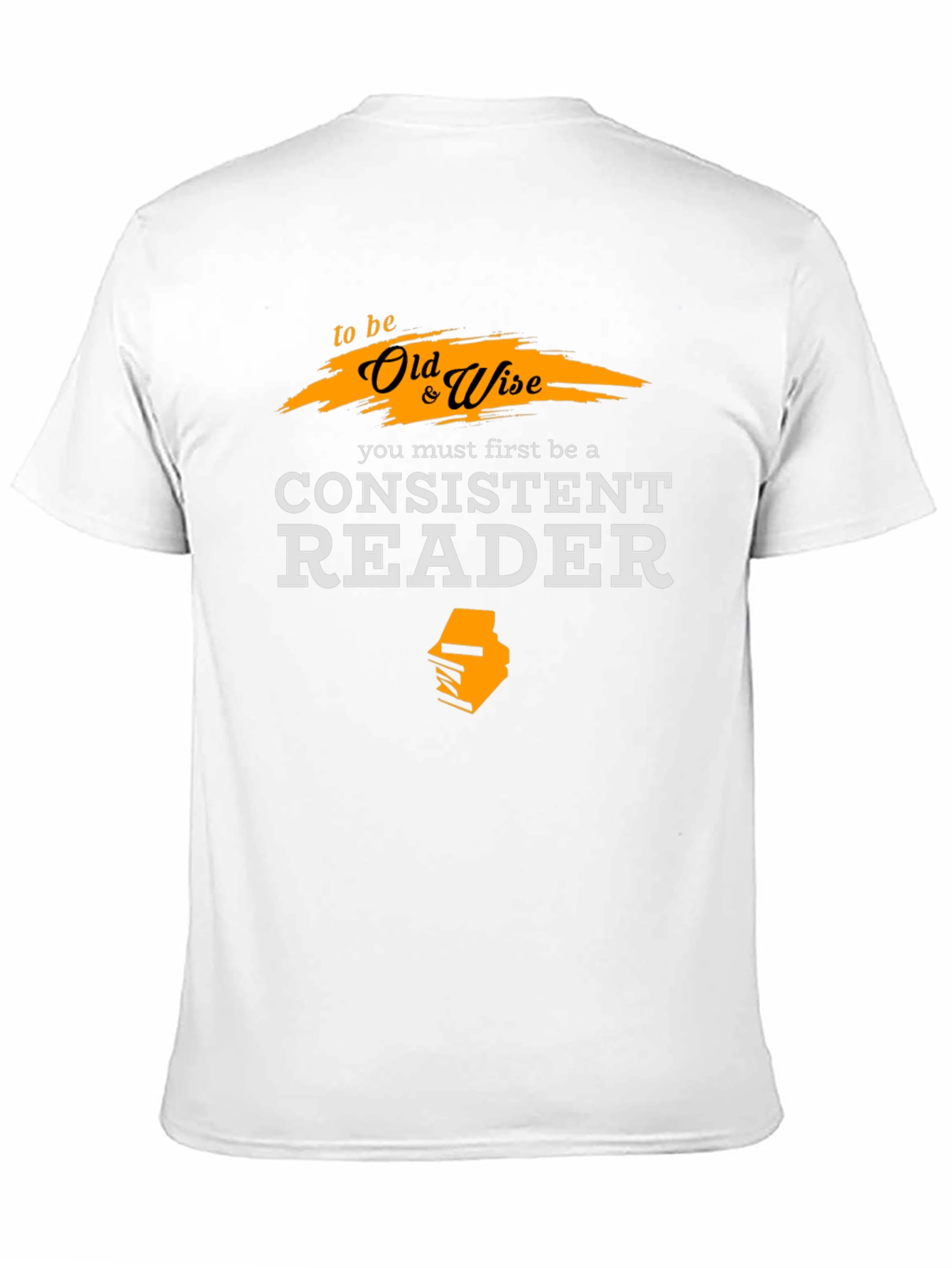 Old & Wise Reader T-Shirt - Black Cotton Tee