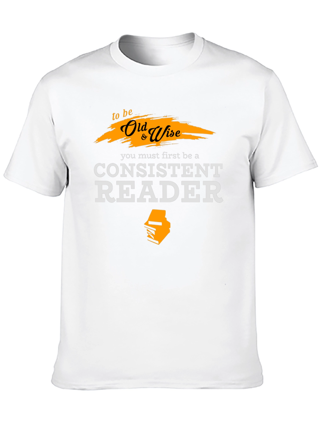 Old & Wise Reader T-Shirt - Black Cotton Tee