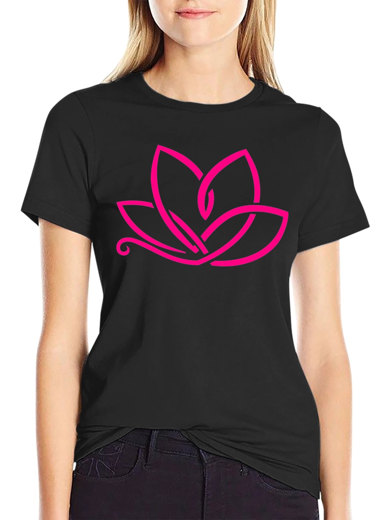 Lotus Flower Graphic Tee - Modern Stylish Design
