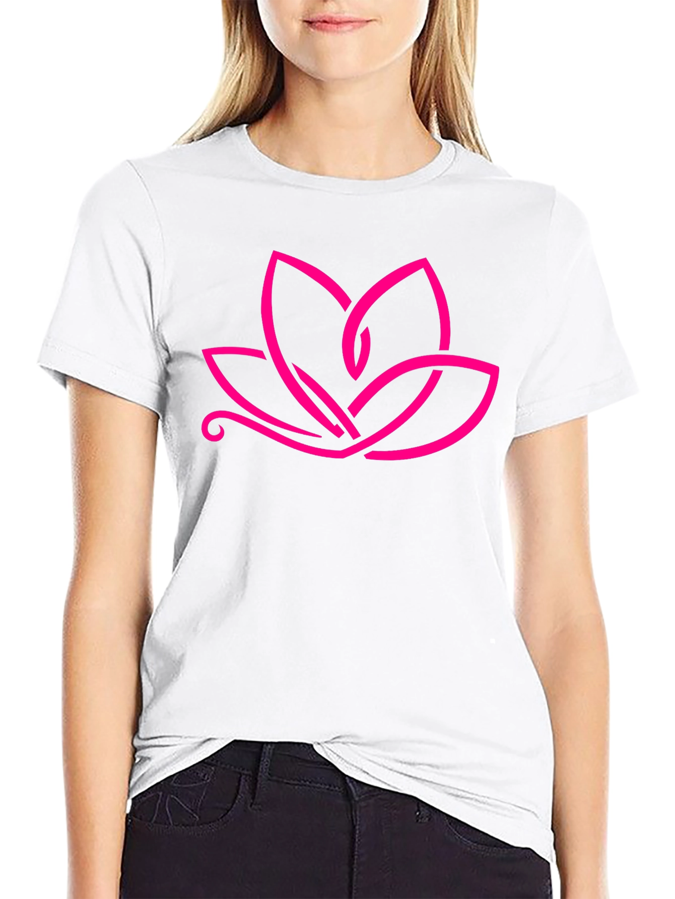 Lotus Flower Graphic Tee - Modern Stylish Design