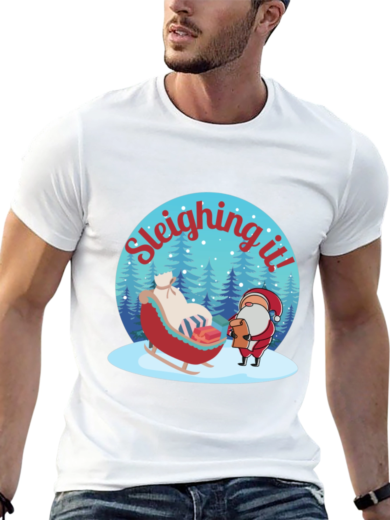 Sleighing It! Christmas T-Shirt