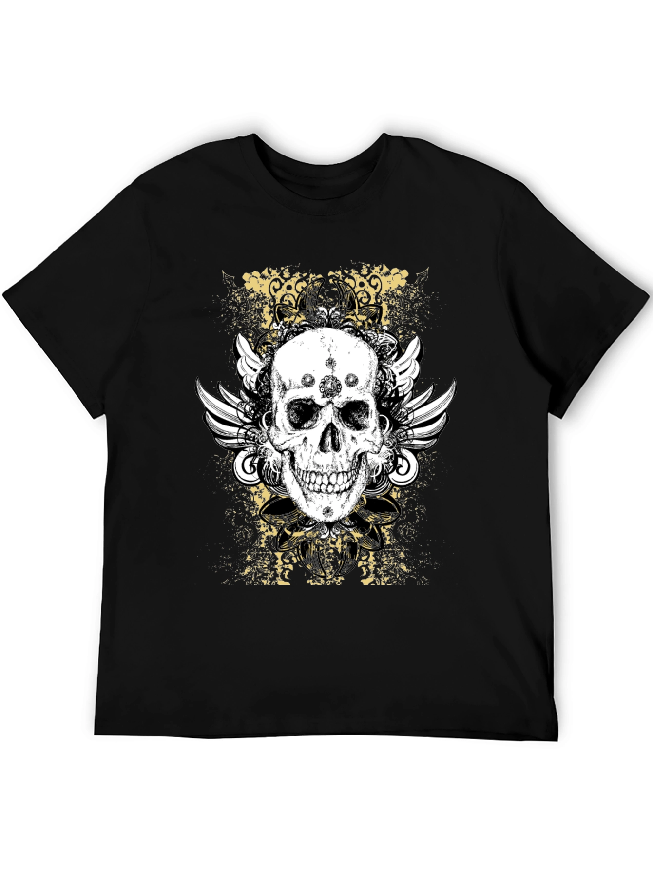 Skull Wings Graphic T-Shirt - Bold Design