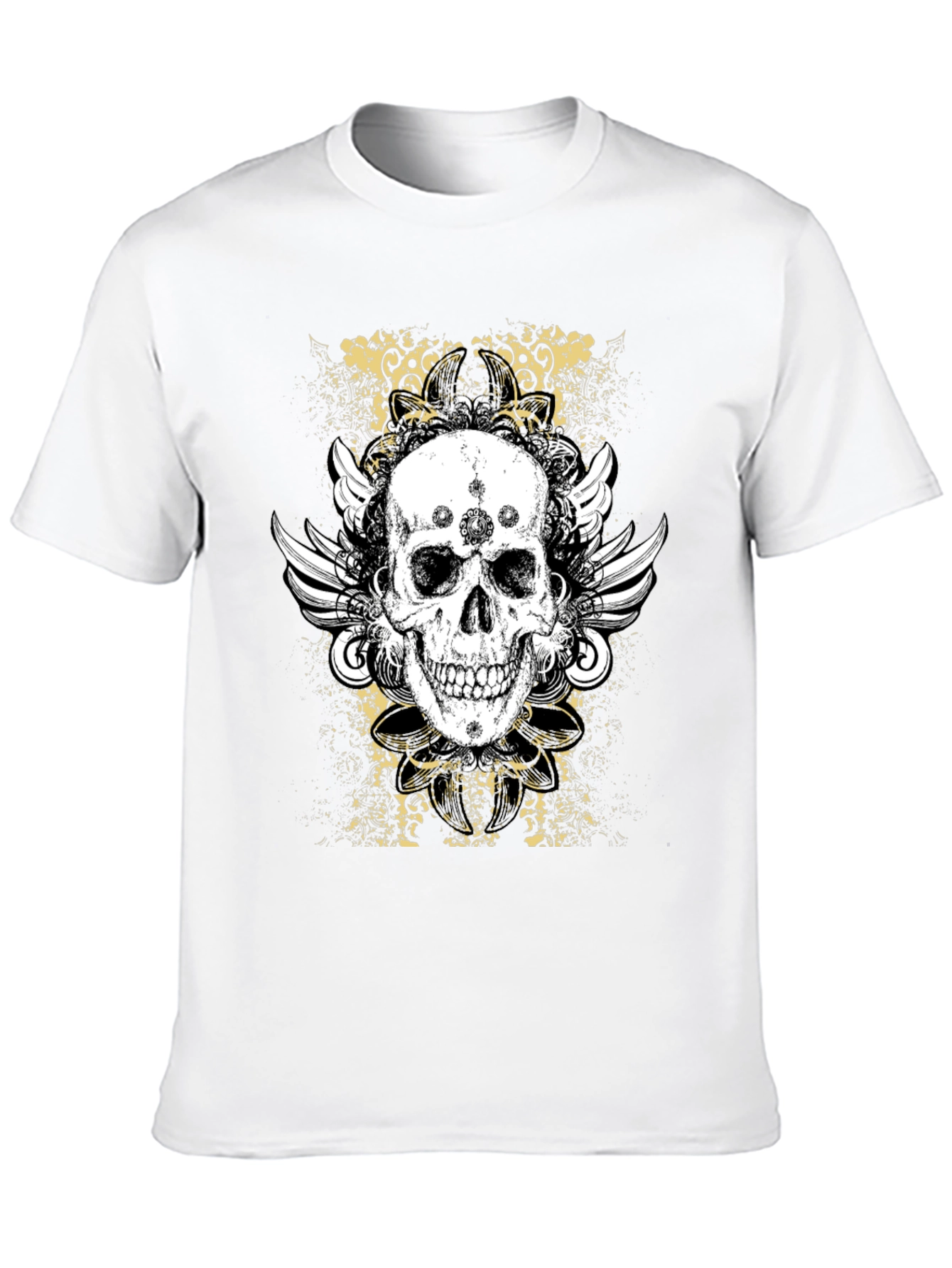 Skull Wings Graphic T-Shirt - Bold Design