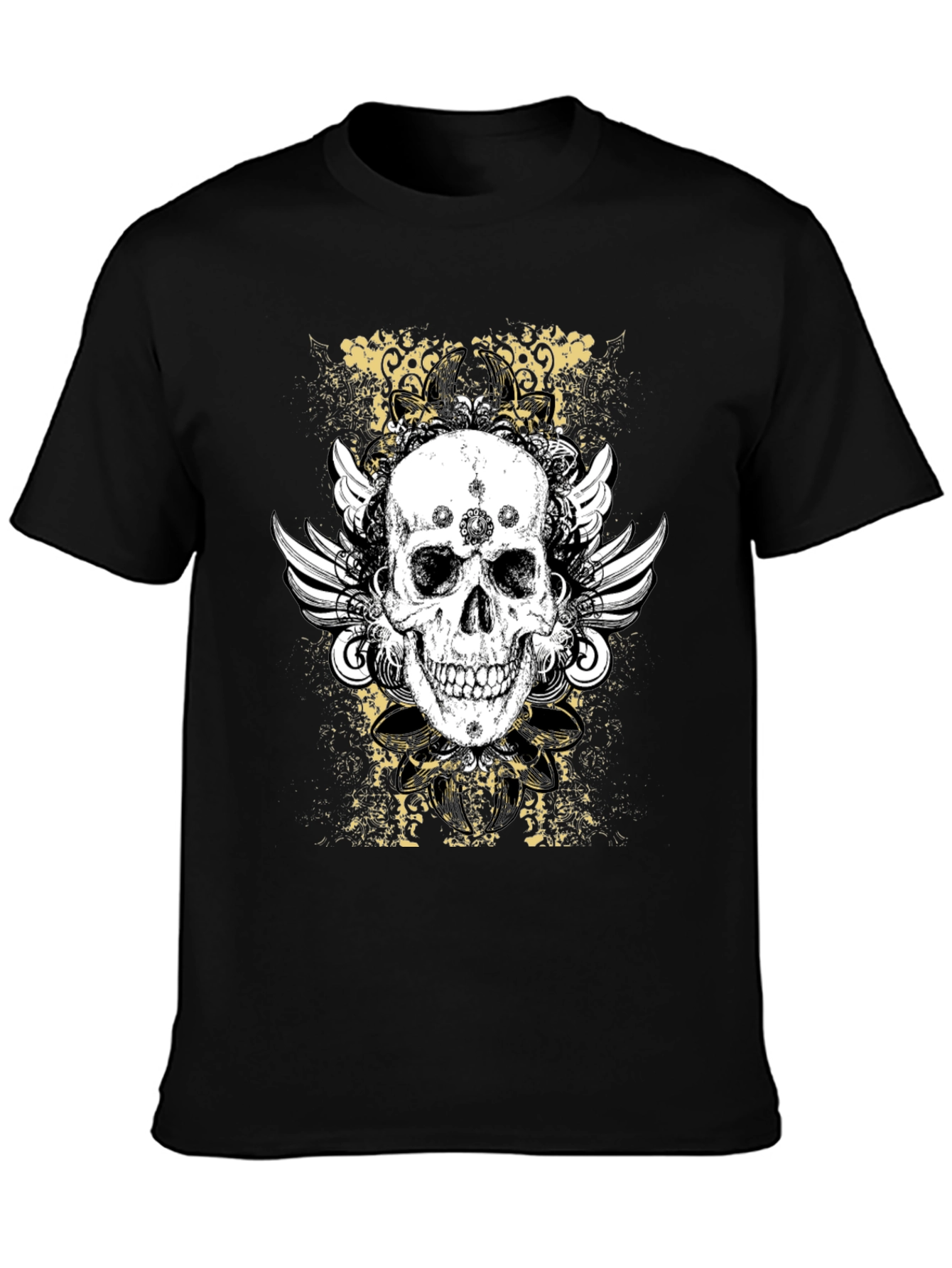 Skull Wings Graphic T-Shirt - Bold Design