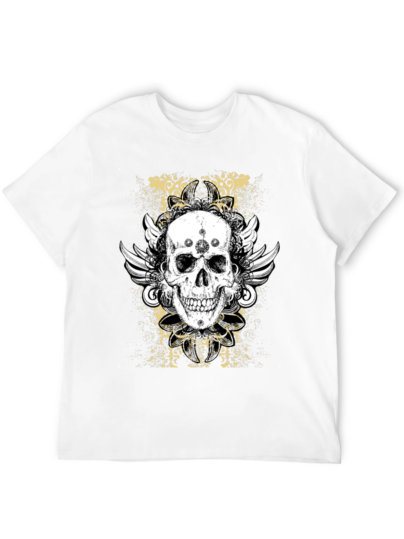 Skull Wings Graphic T-Shirt - Bold Design