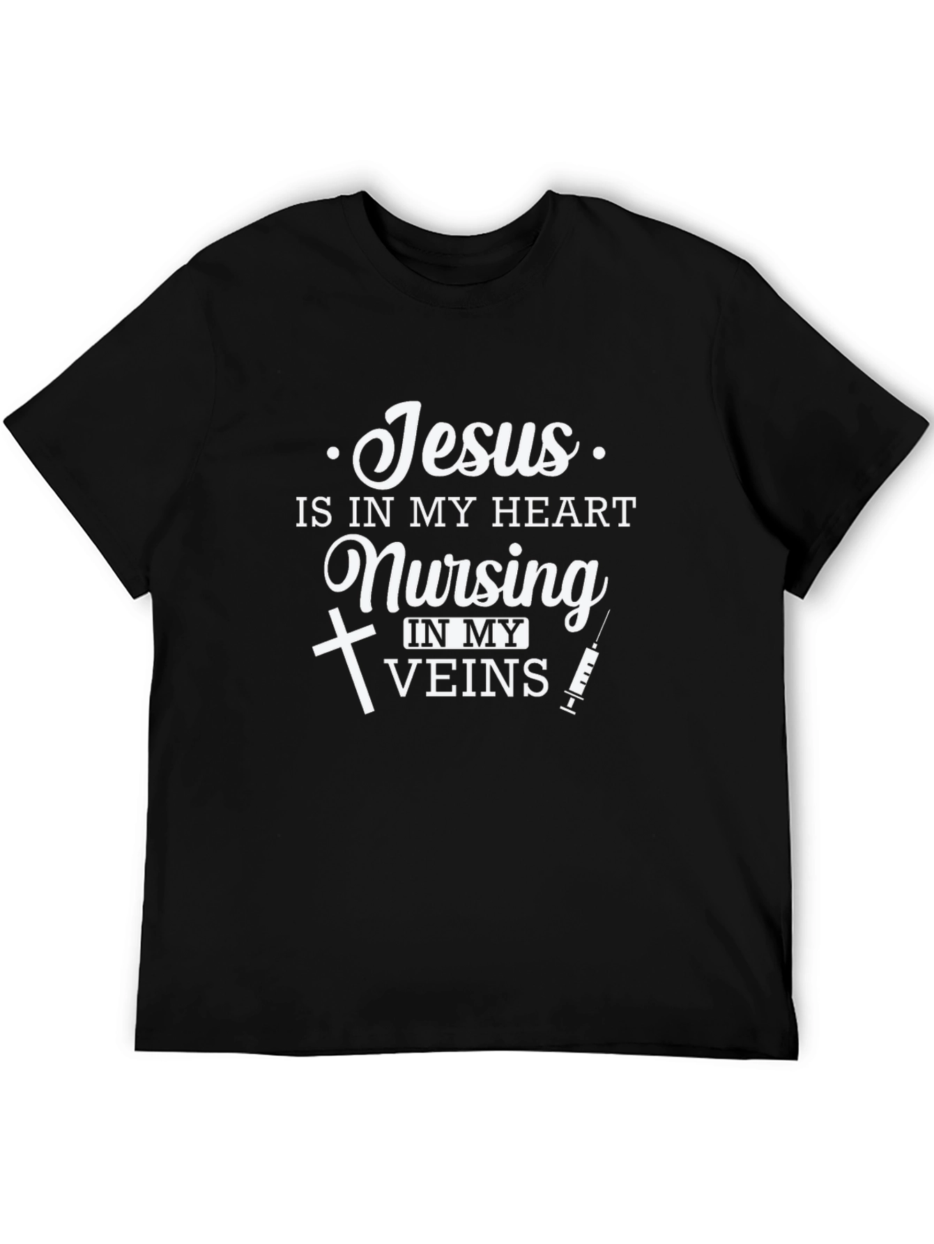 Nursing Christian T-Shirt: Jesus in My Heart