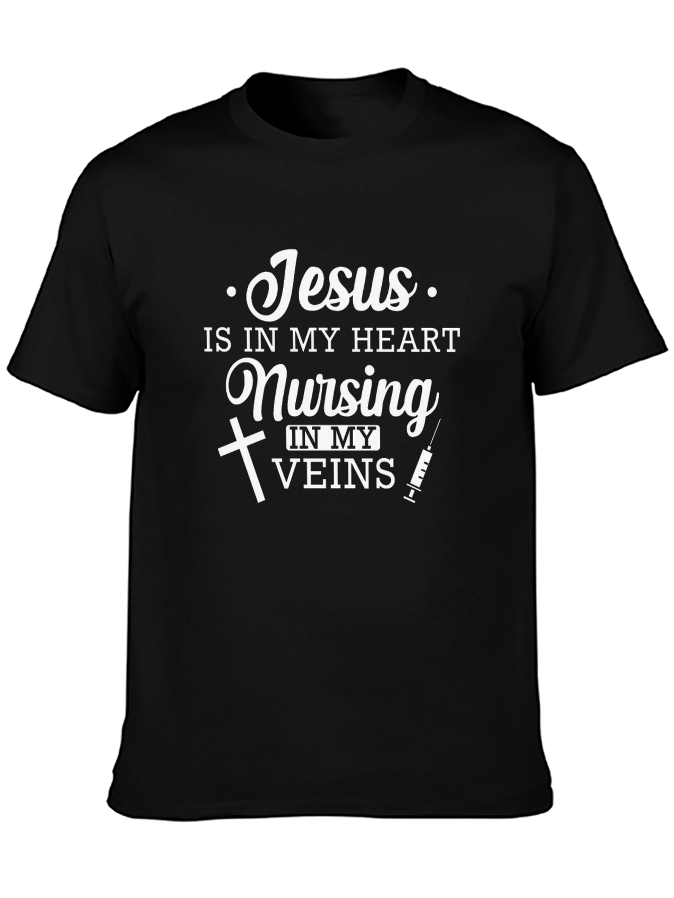 Nursing Christian T-Shirt: Jesus in My Heart