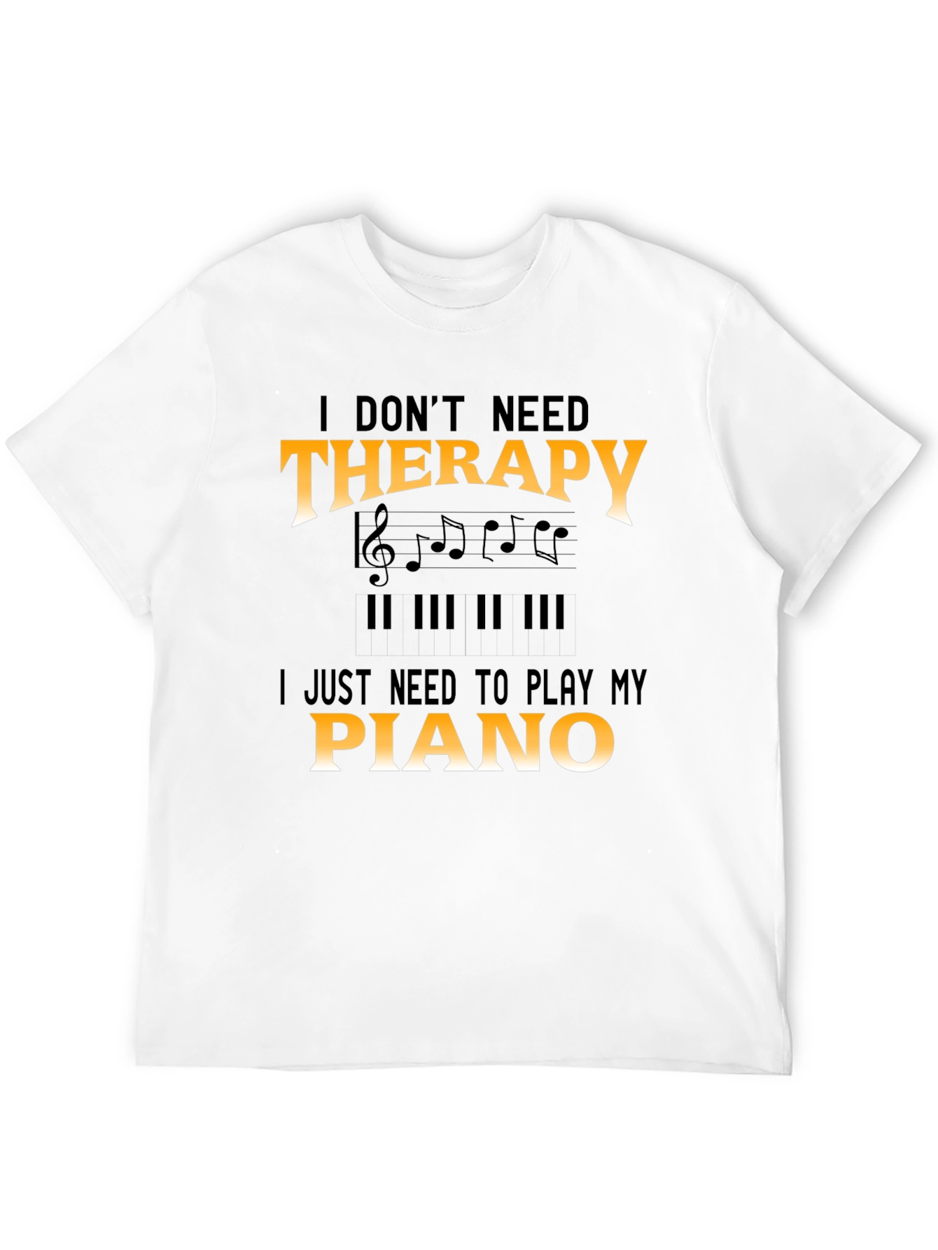 Piano Therapy T-Shirt - Musician Tee