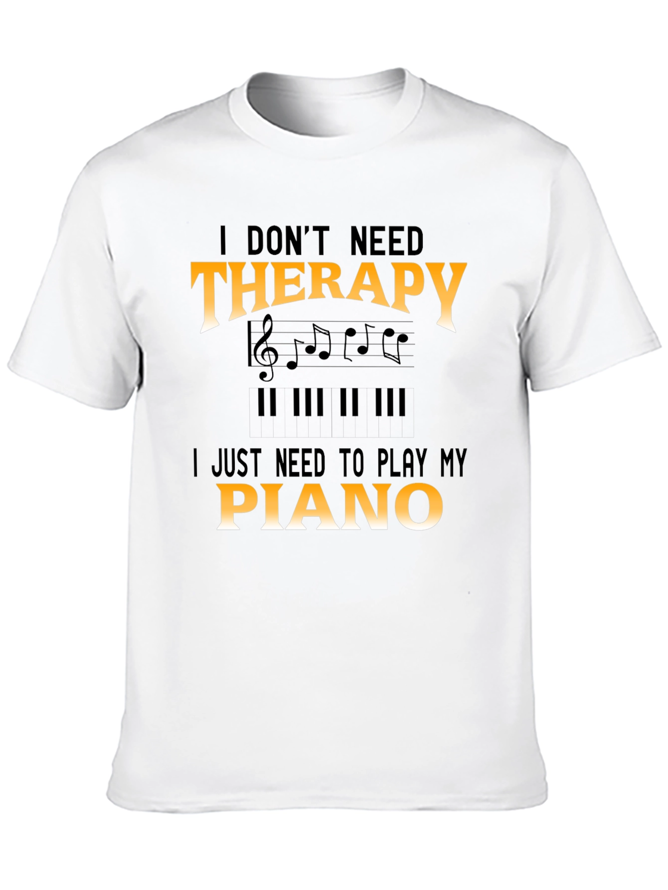 Piano Therapy T-Shirt - Musician Tee