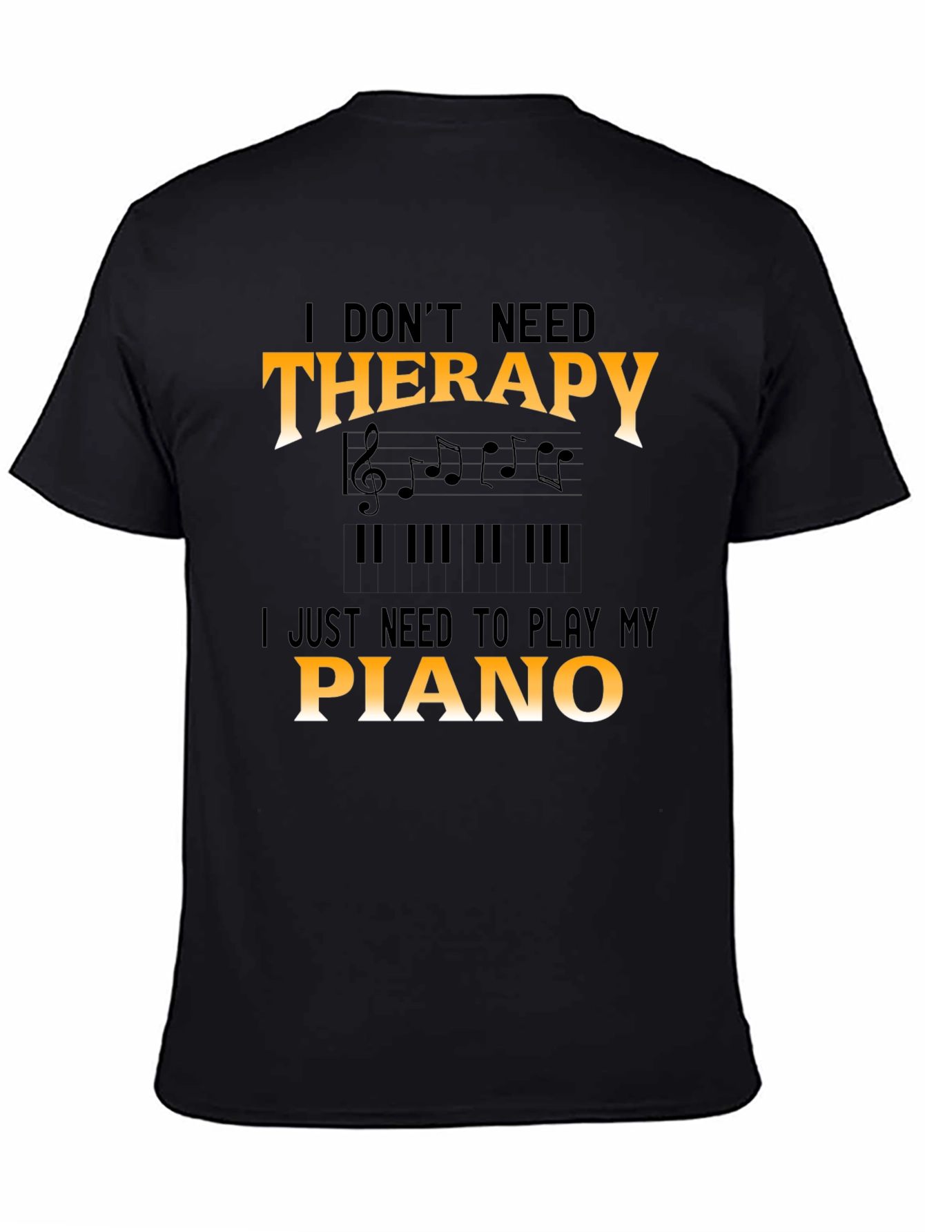 Piano Therapy T-Shirt - Musician Tee