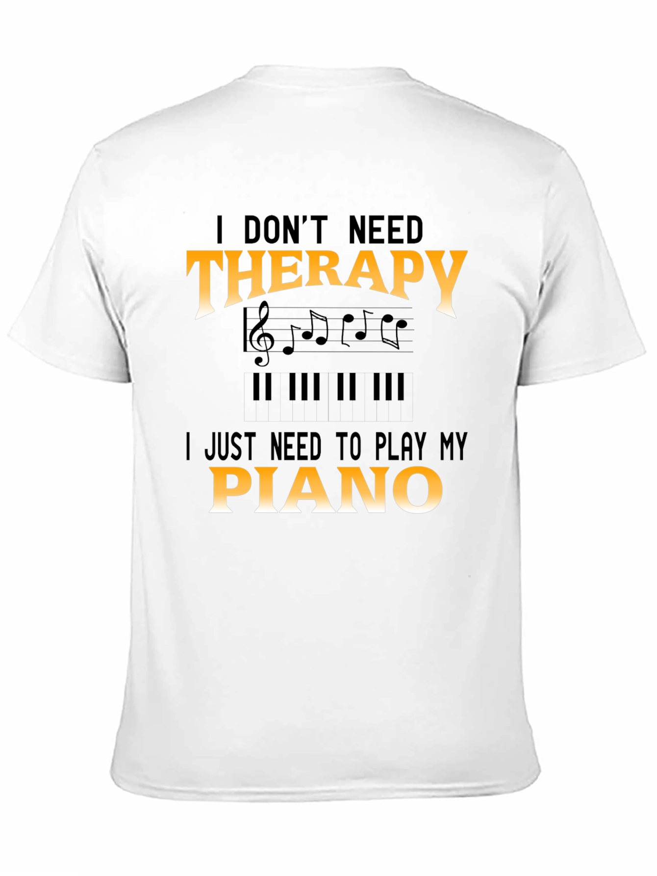 Piano Therapy T-Shirt - Musician Tee