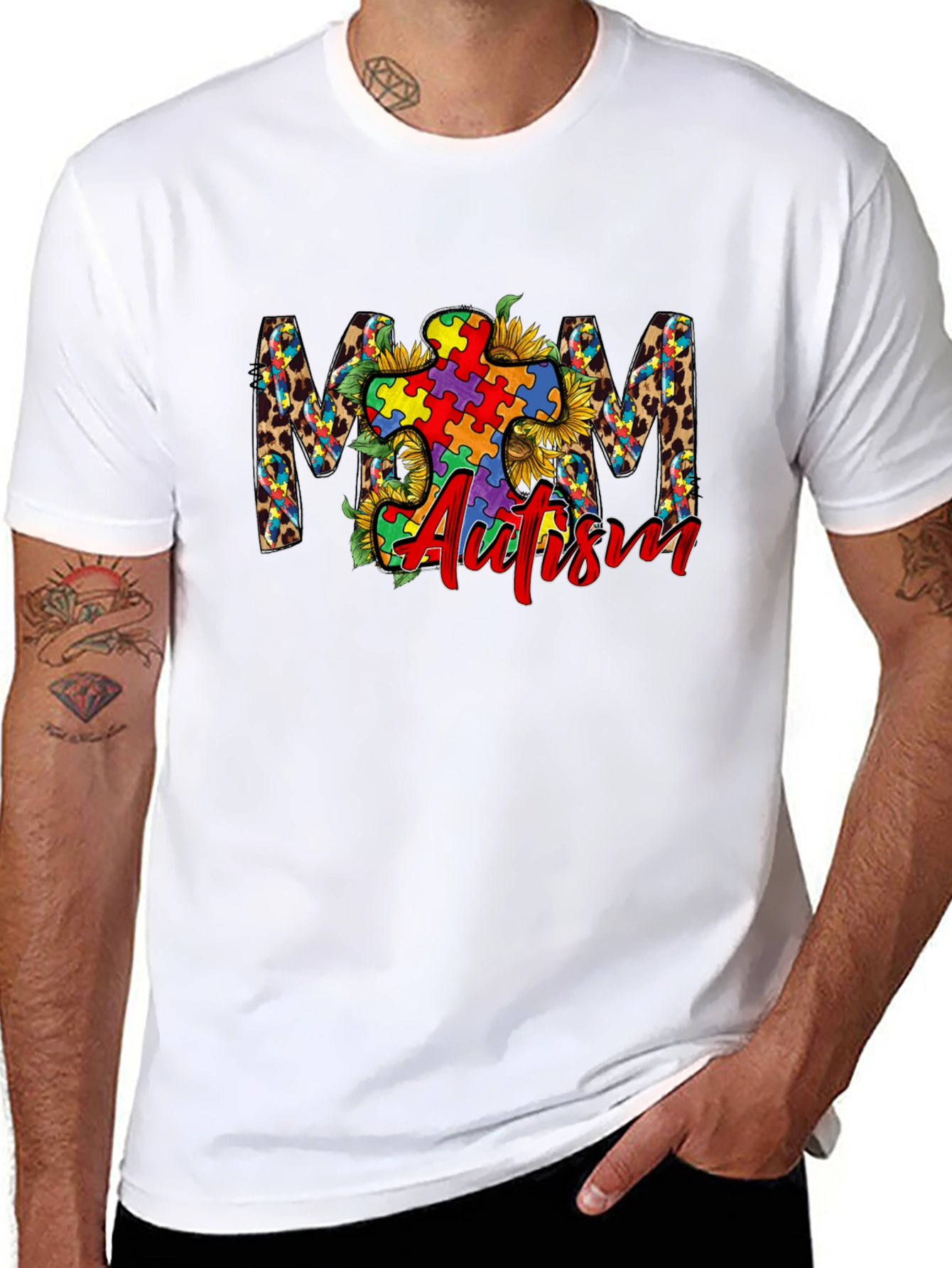 Autism Awareness Mom Graphic Tee