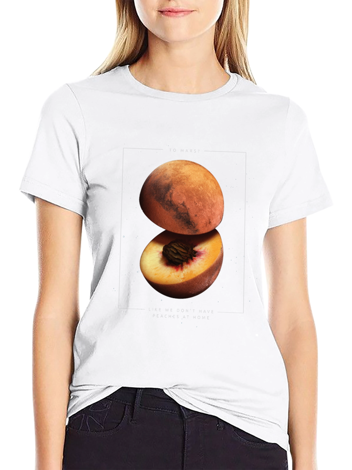To Mars Graphic Tee - Space Peach T-Shirt
