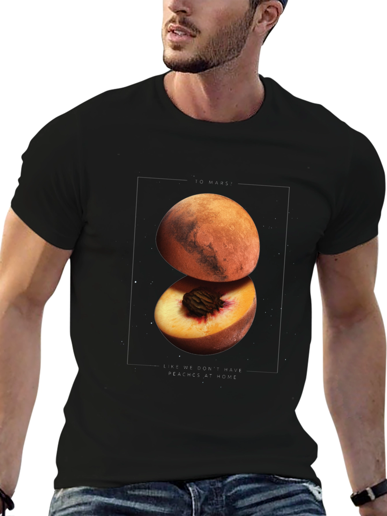 To Mars Graphic Tee - Space Peach T-Shirt