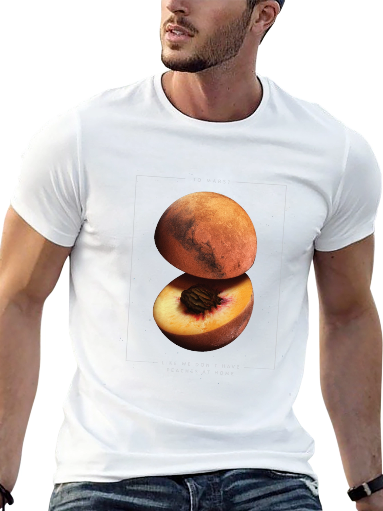 To Mars Graphic Tee - Space Peach T-Shirt