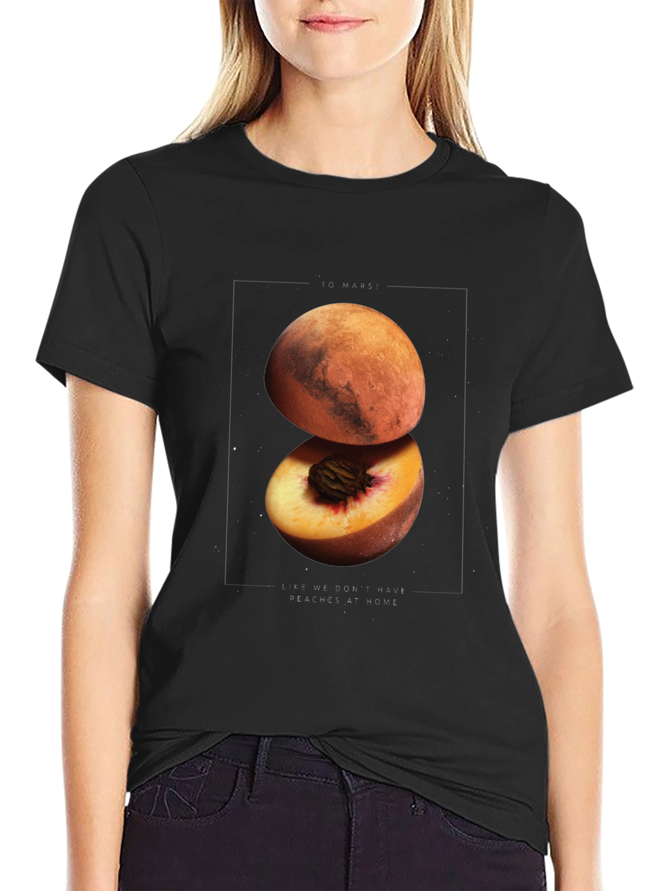 To Mars Graphic Tee - Space Peach T-Shirt