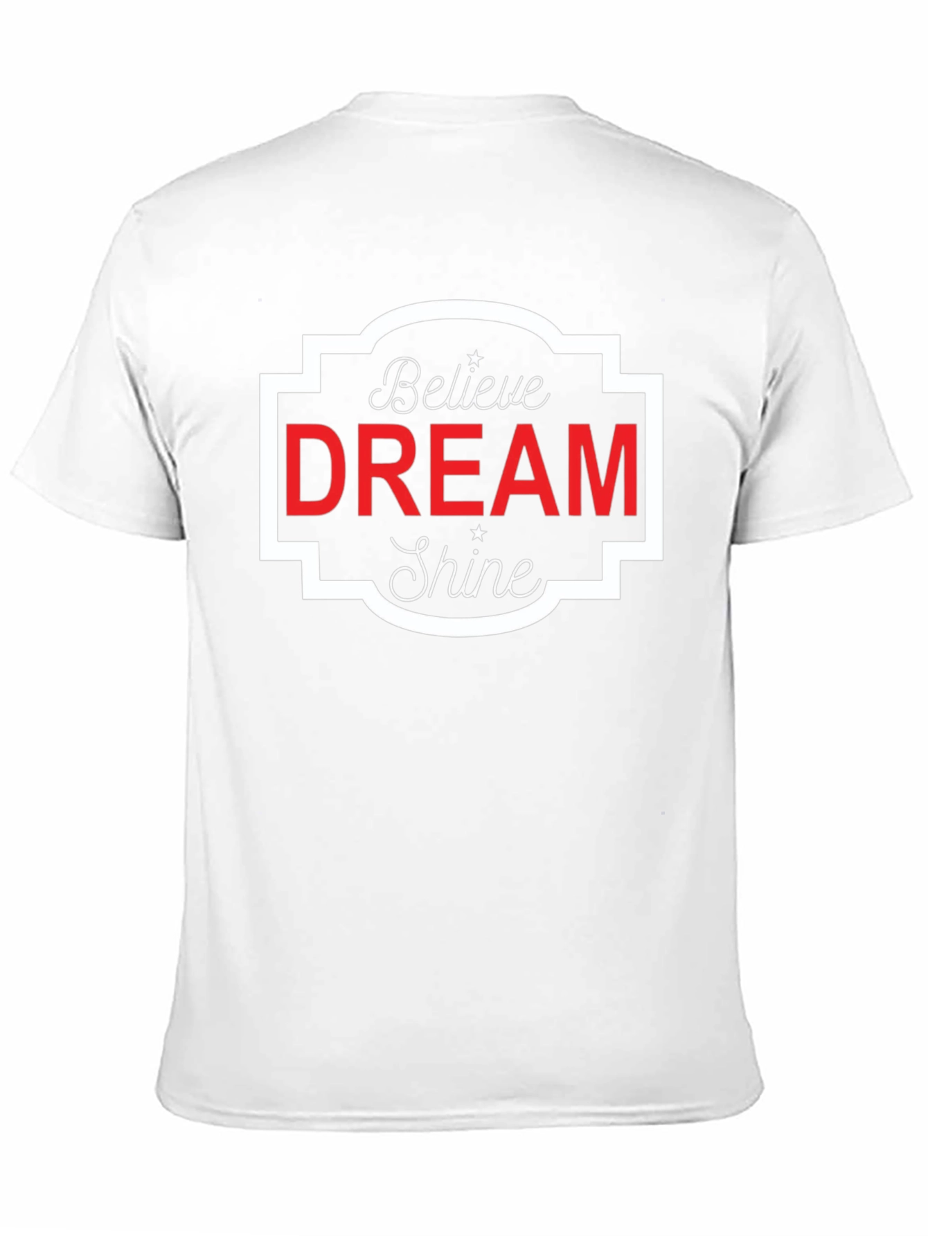 Believe Dream Shine Black Graphic Tee