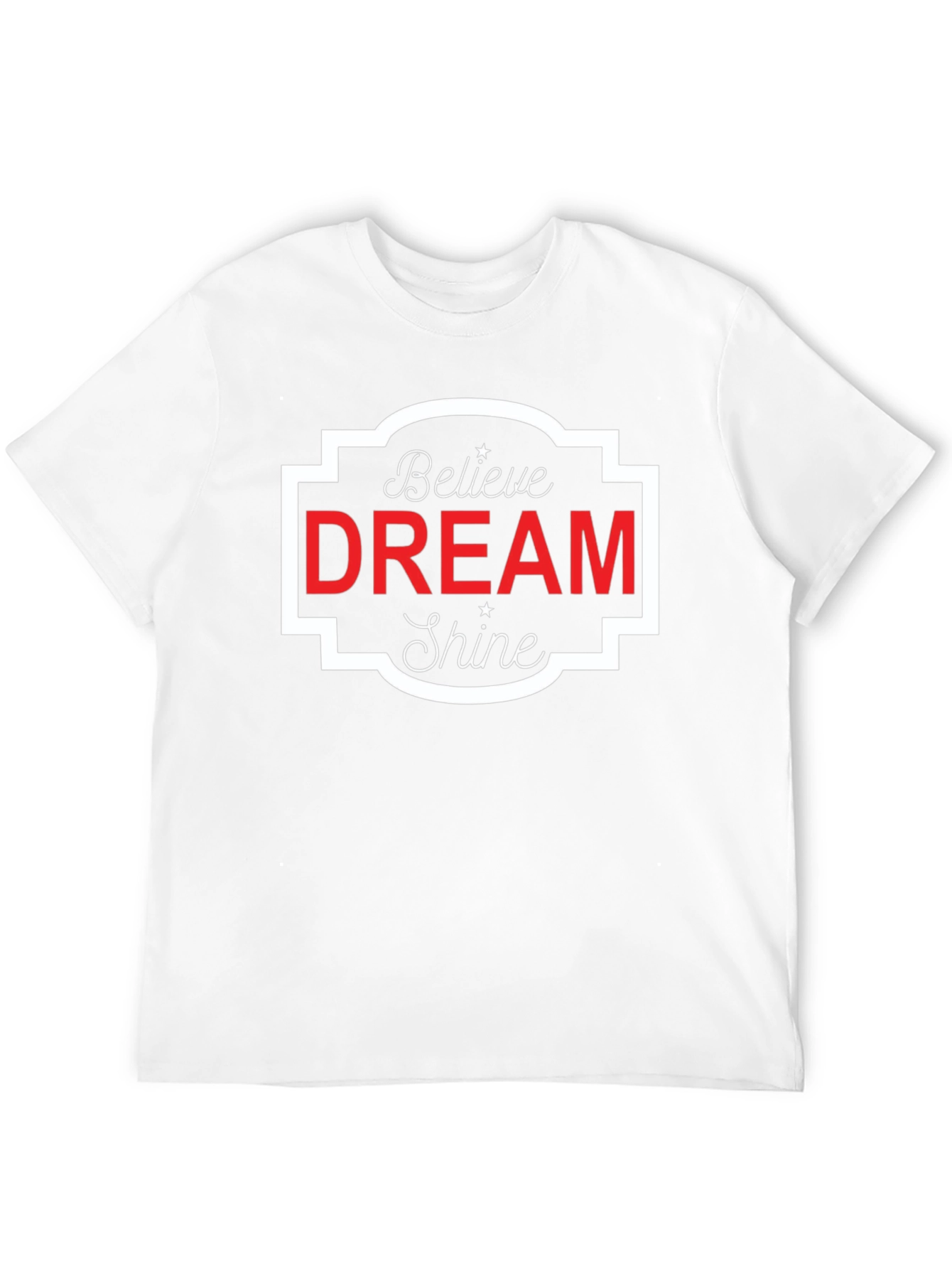 Believe Dream Shine Black Graphic Tee