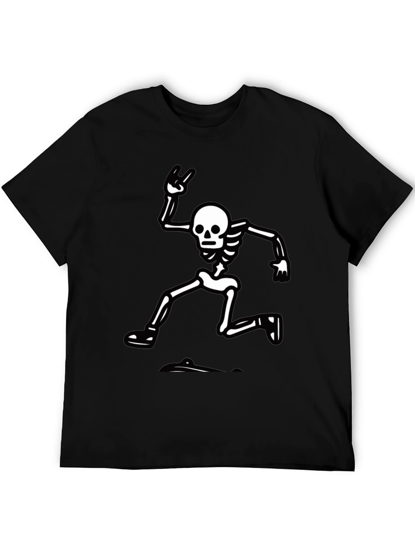 Skeleton Rock Hand T-Shirt - Black