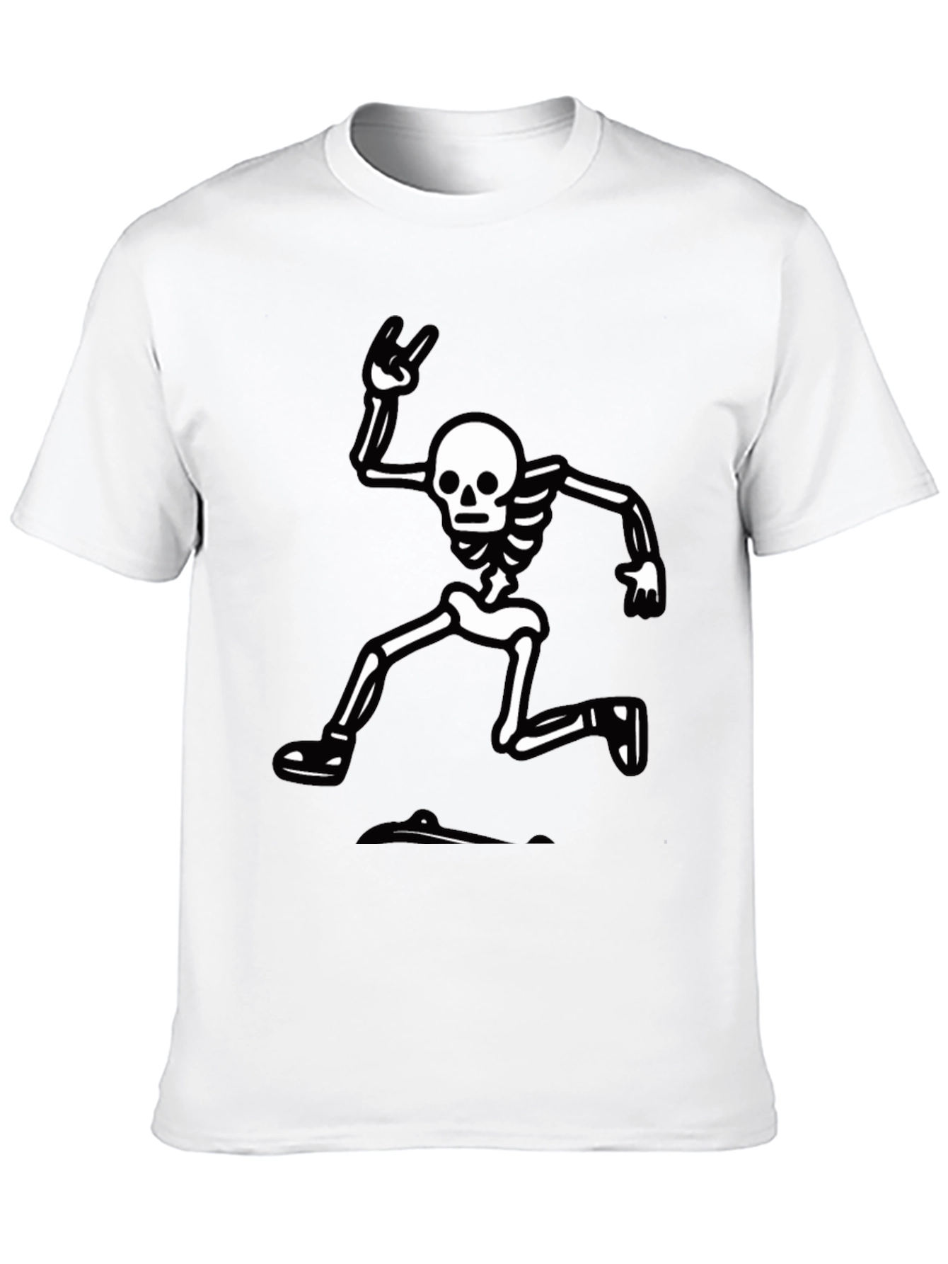 Skeleton Rock Hand T-Shirt - Black