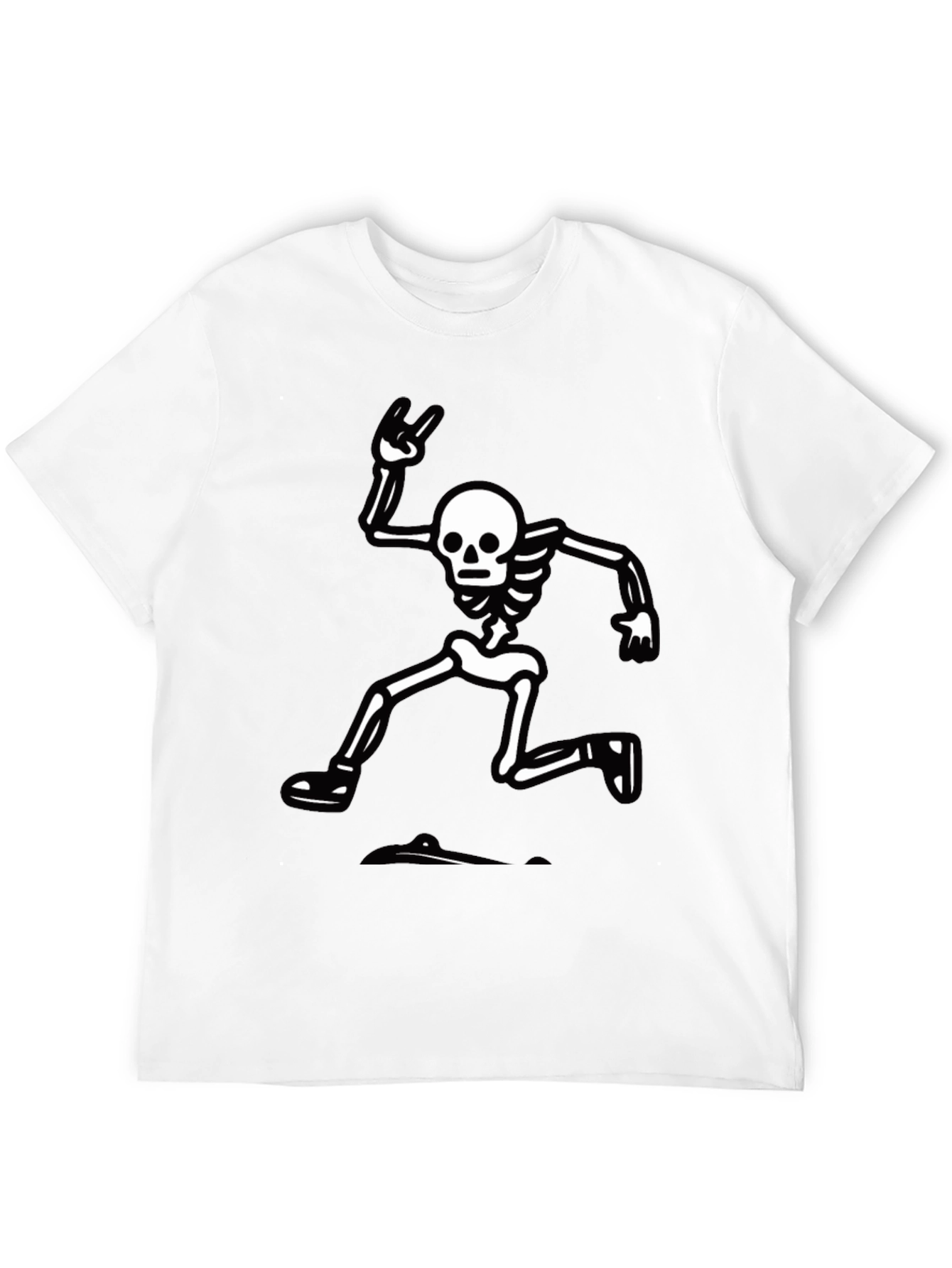 Skeleton Rock Hand T-Shirt - Black