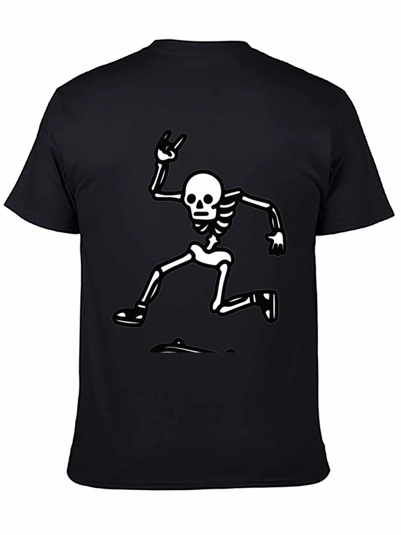 Skeleton Rock Hand T-Shirt - Black
