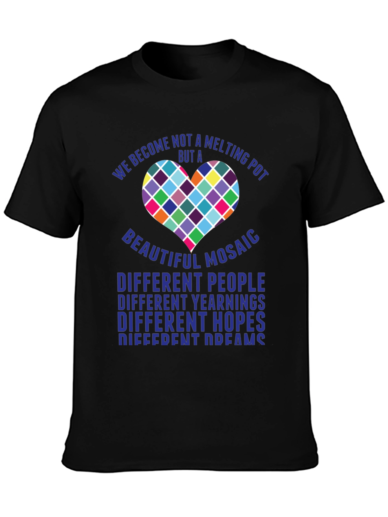 Mosaic Heart T-Shirt - Diversity & Inclusion Tee