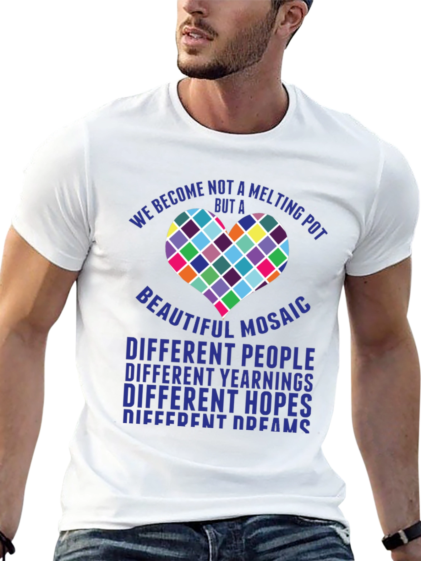 Mosaic Heart T-Shirt - Diversity & Inclusion Tee