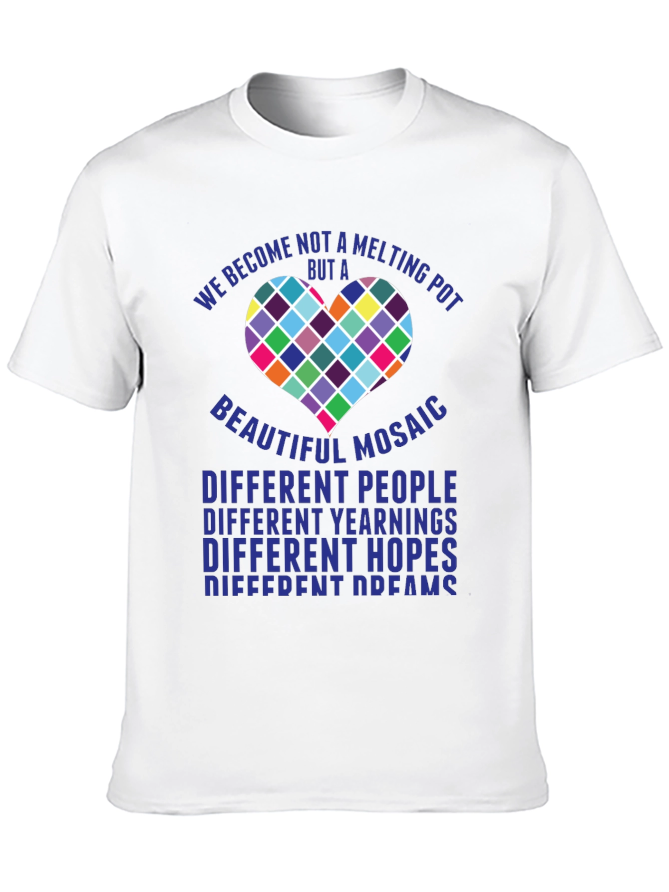 Mosaic Heart T-Shirt - Diversity & Inclusion Tee