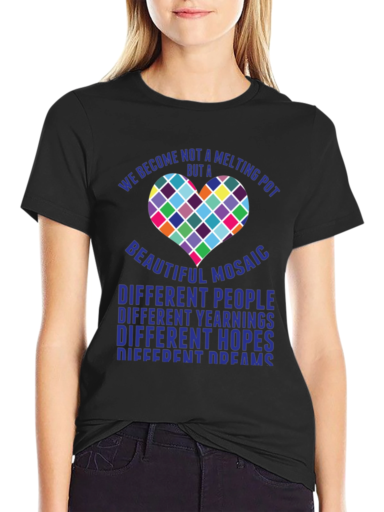 Mosaic Heart T-Shirt - Diversity & Inclusion Tee