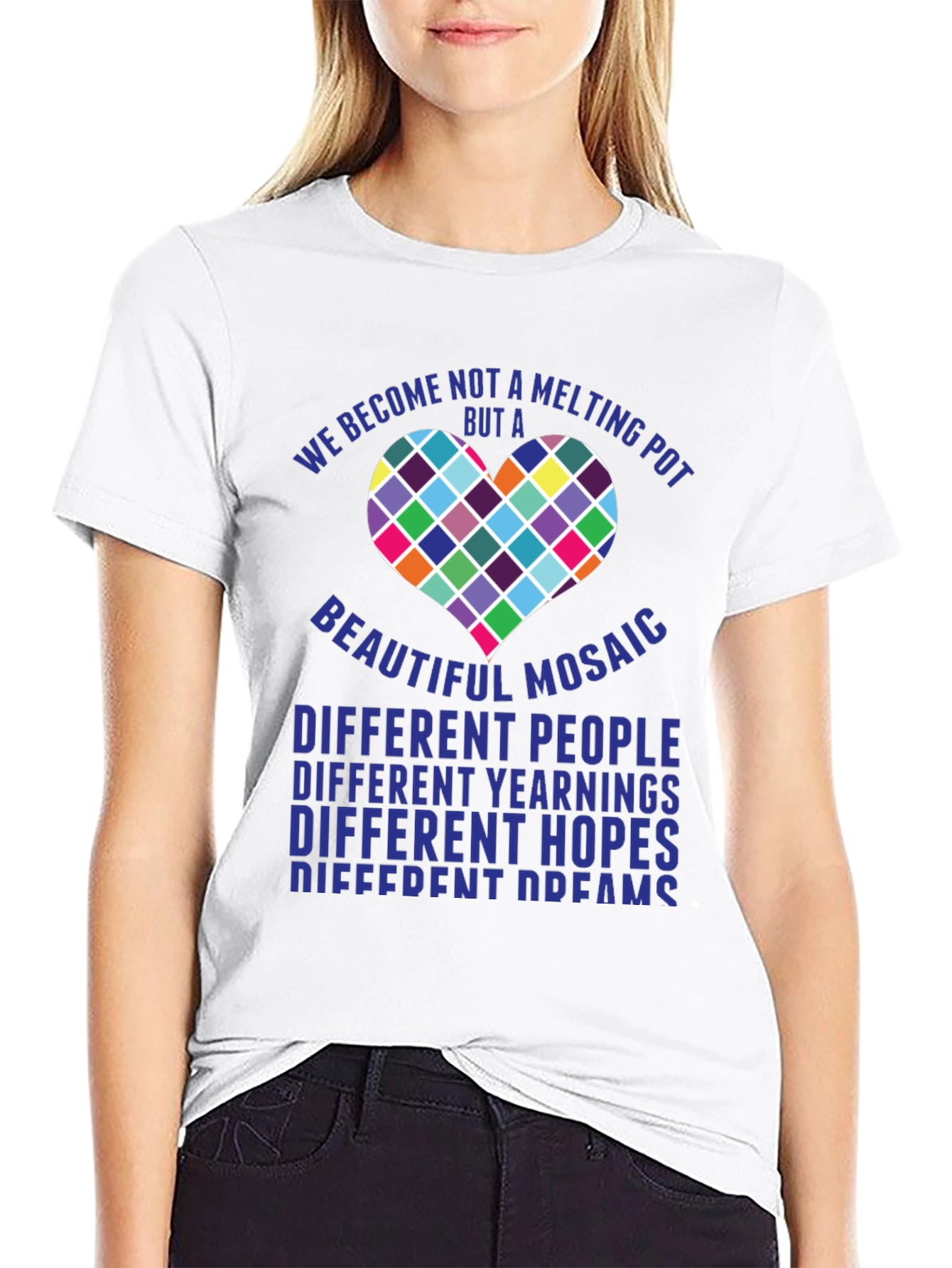 Mosaic Heart T-Shirt - Diversity & Inclusion Tee