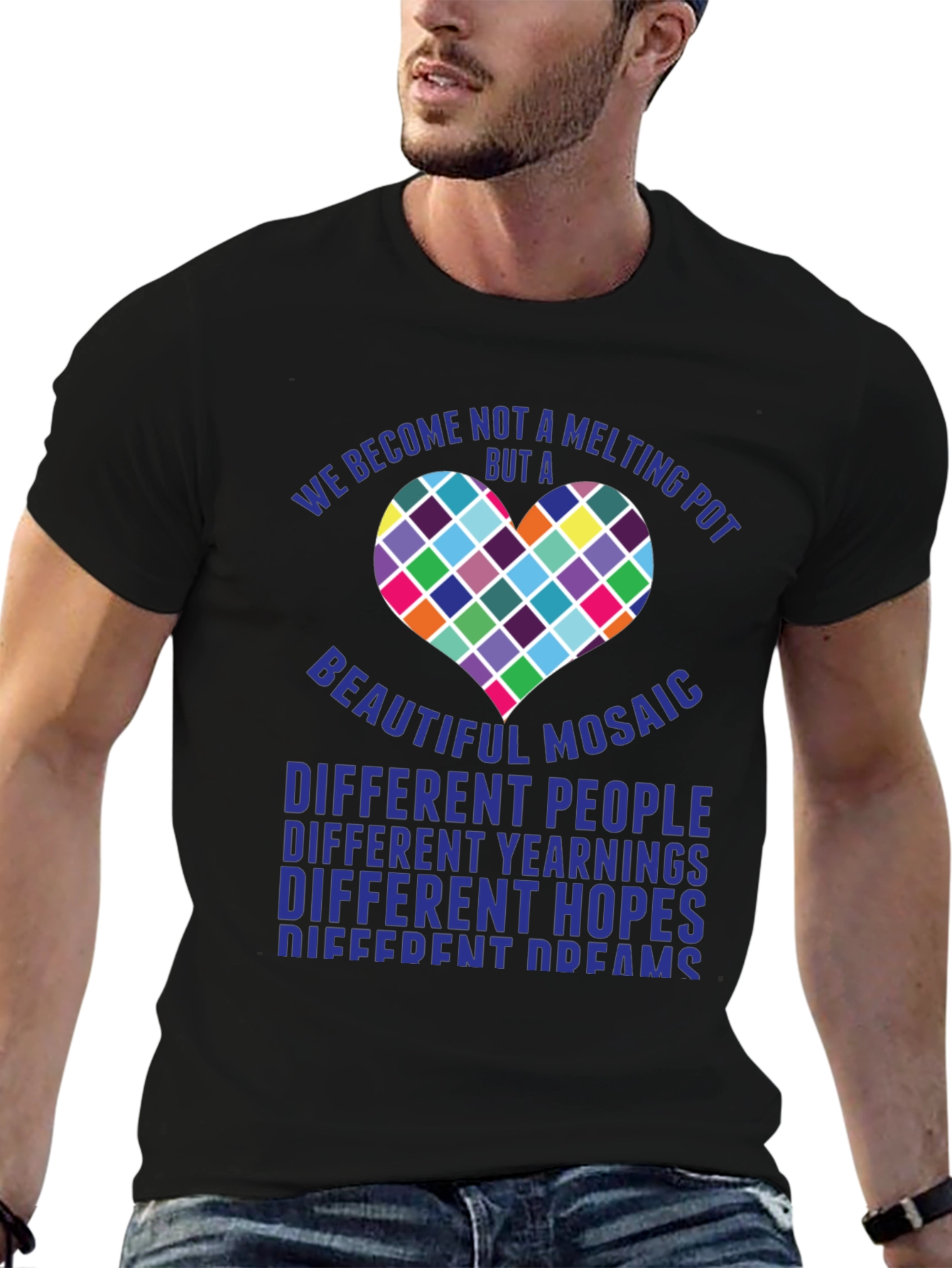 Mosaic Heart T-Shirt - Diversity & Inclusion Tee