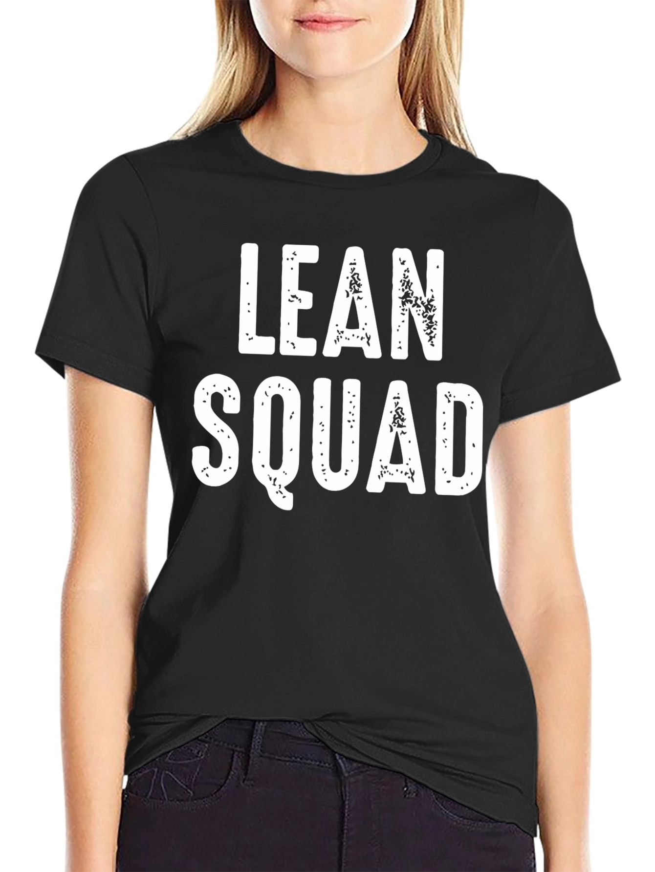 Lean Squad Graphic T-Shirt - Black Cotton Tee