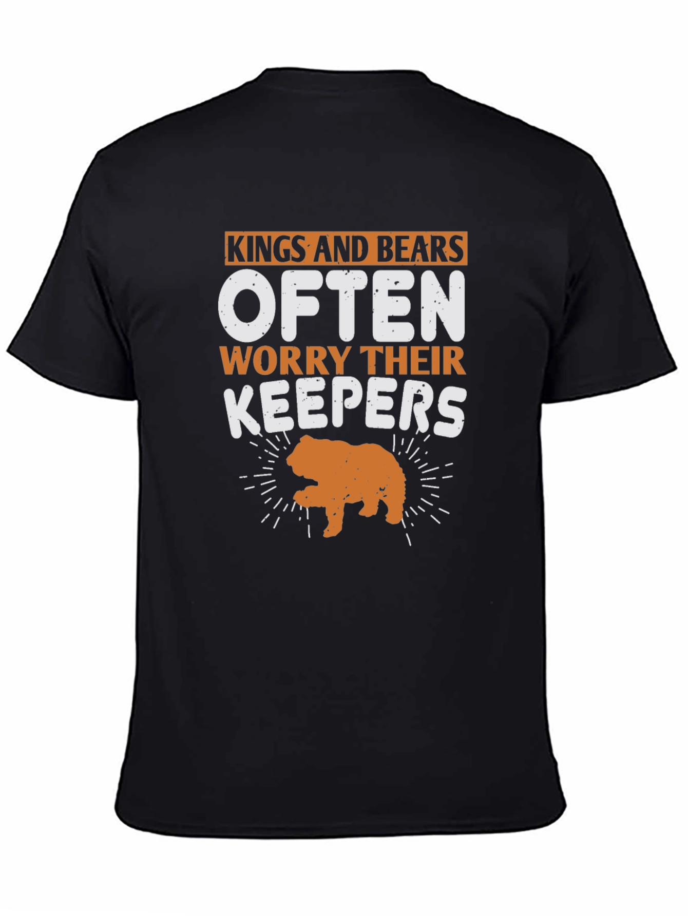 Kings and Bears Worry Their Keepers Black T-Shirt