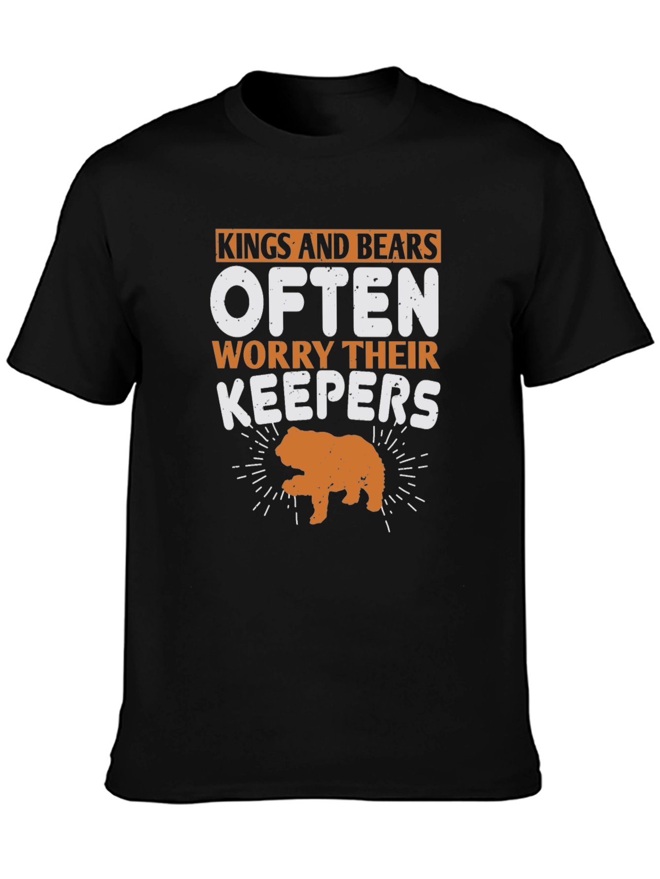 Kings and Bears Worry Their Keepers Black T-Shirt