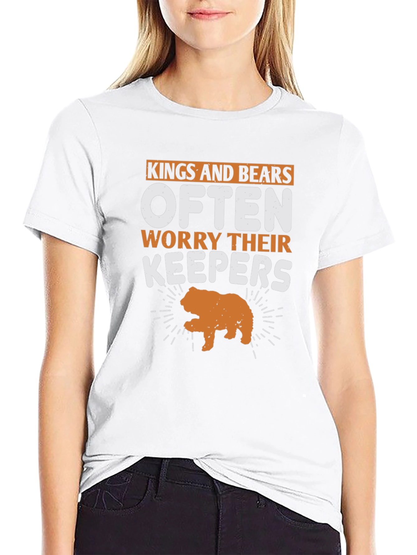 Kings and Bears Worry Their Keepers Black T-Shirt