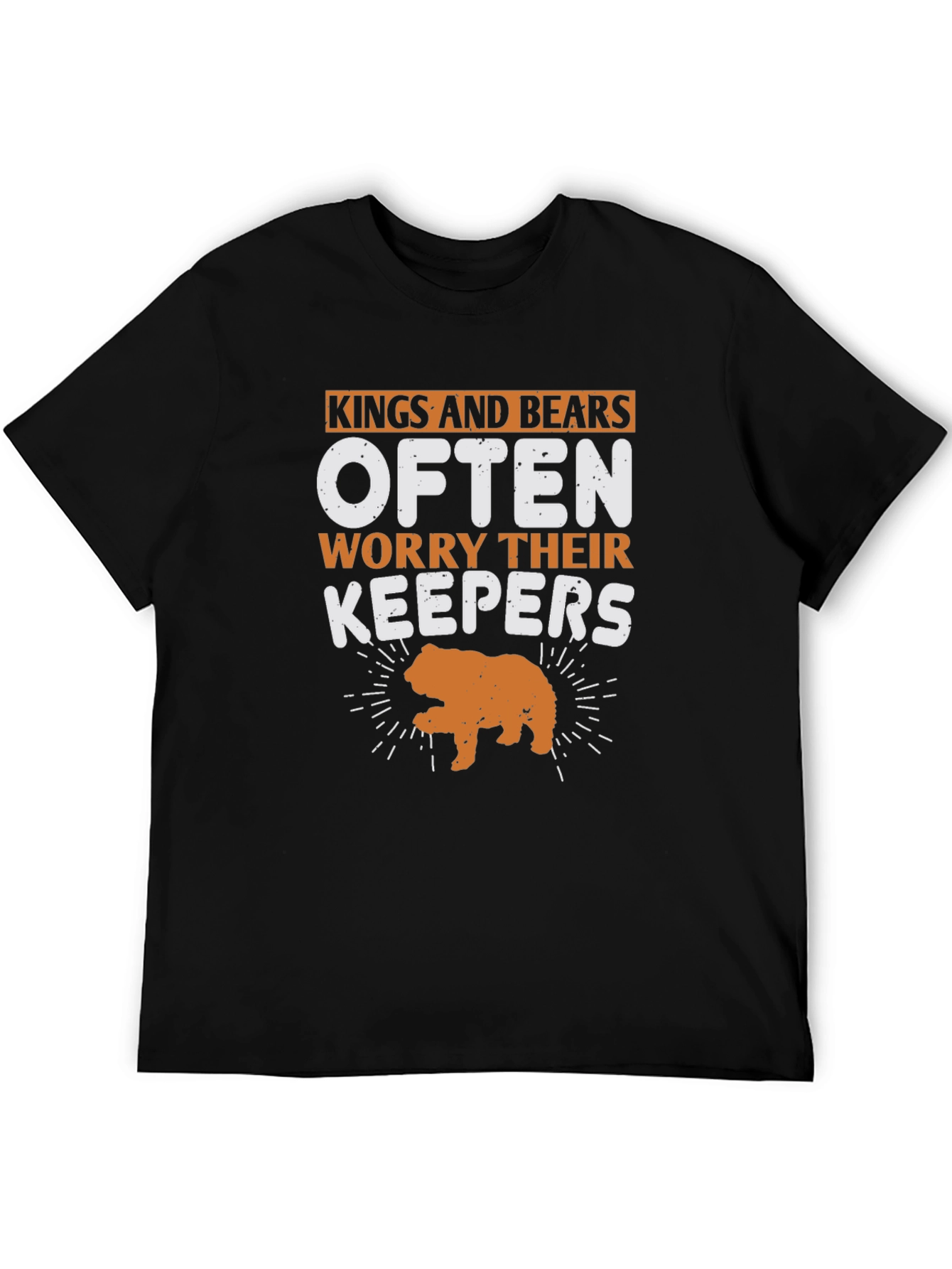 Kings and Bears Worry Their Keepers Black T-Shirt