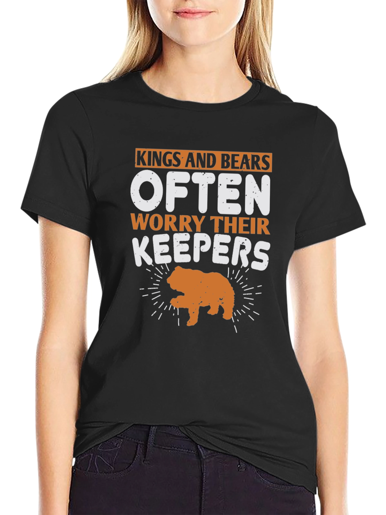 Kings and Bears Worry Their Keepers Black T-Shirt