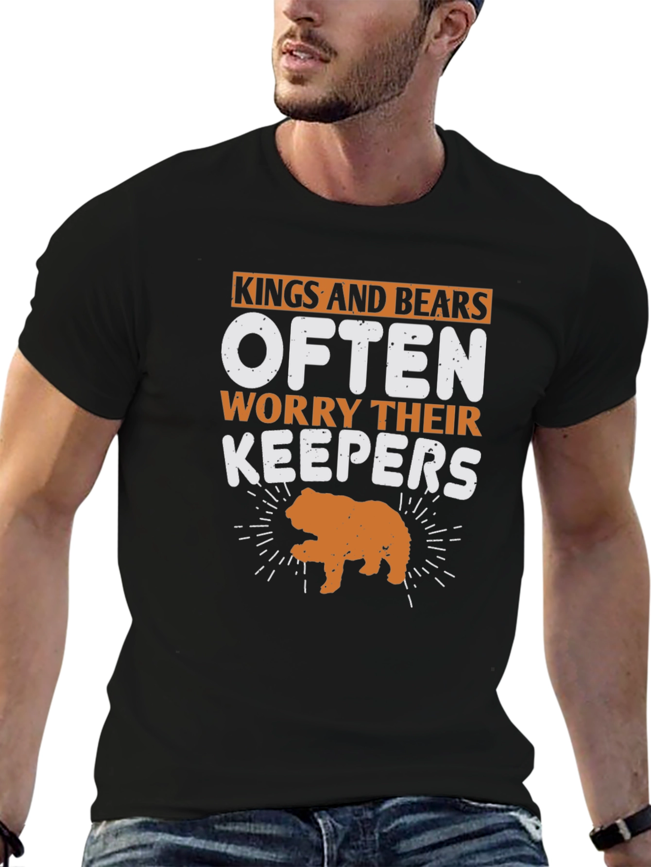 Kings and Bears Worry Their Keepers Black T-Shirt