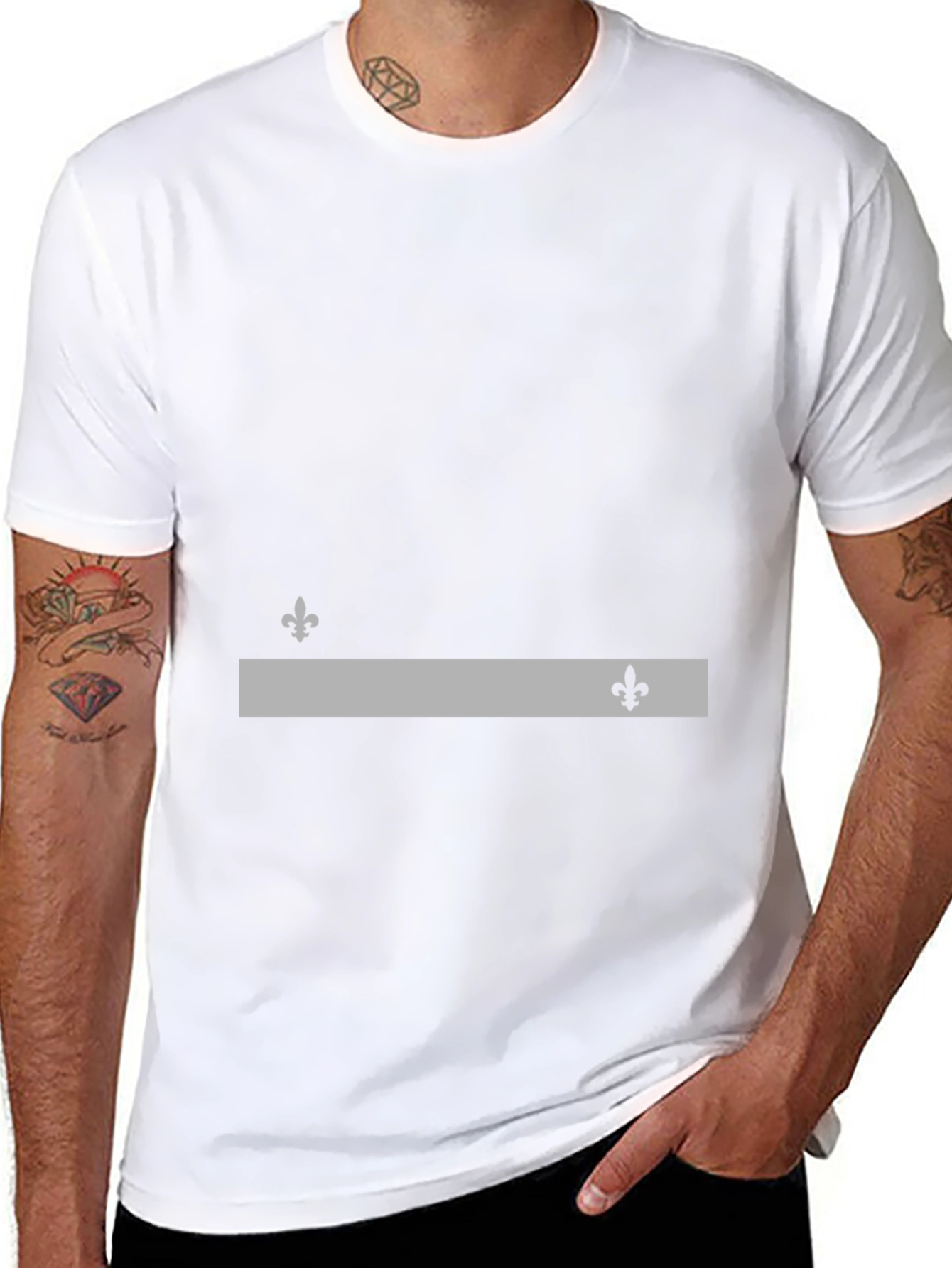 Fleur-de-lis Graphic Black T-Shirt
