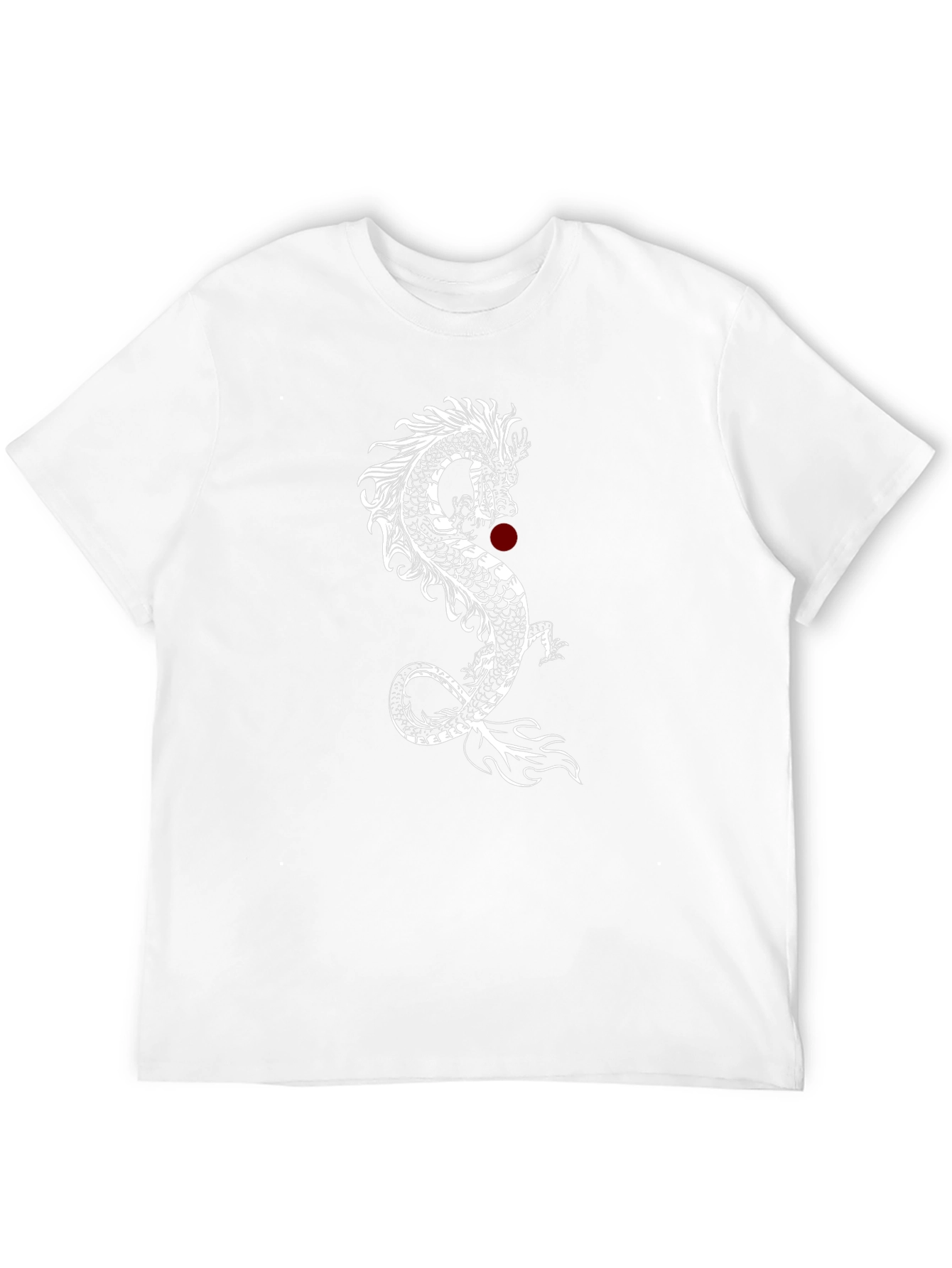 Dragon Graphic Tee - Mens Black Cotton T-Shirt