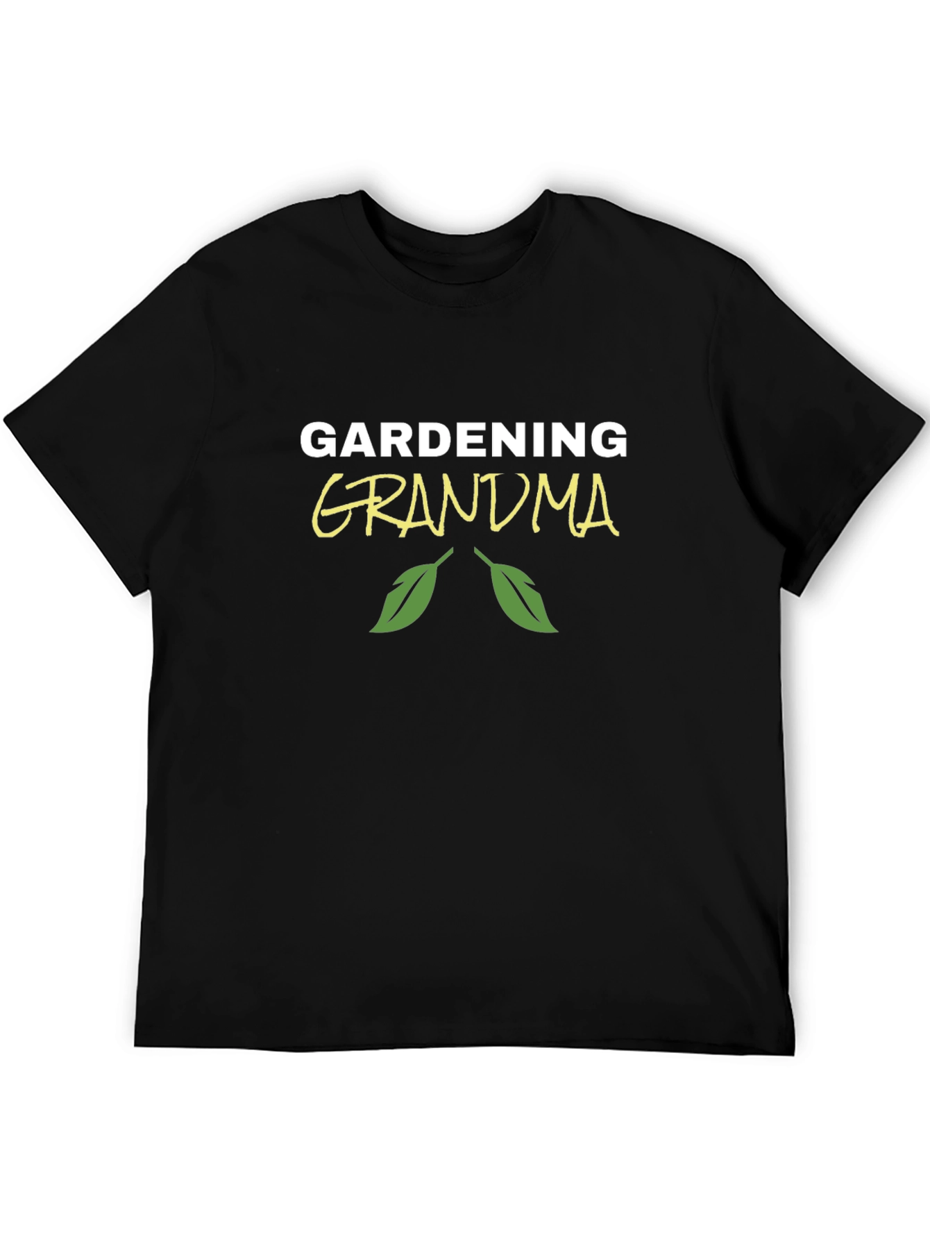 Gardening Grandma Black T-Shirt