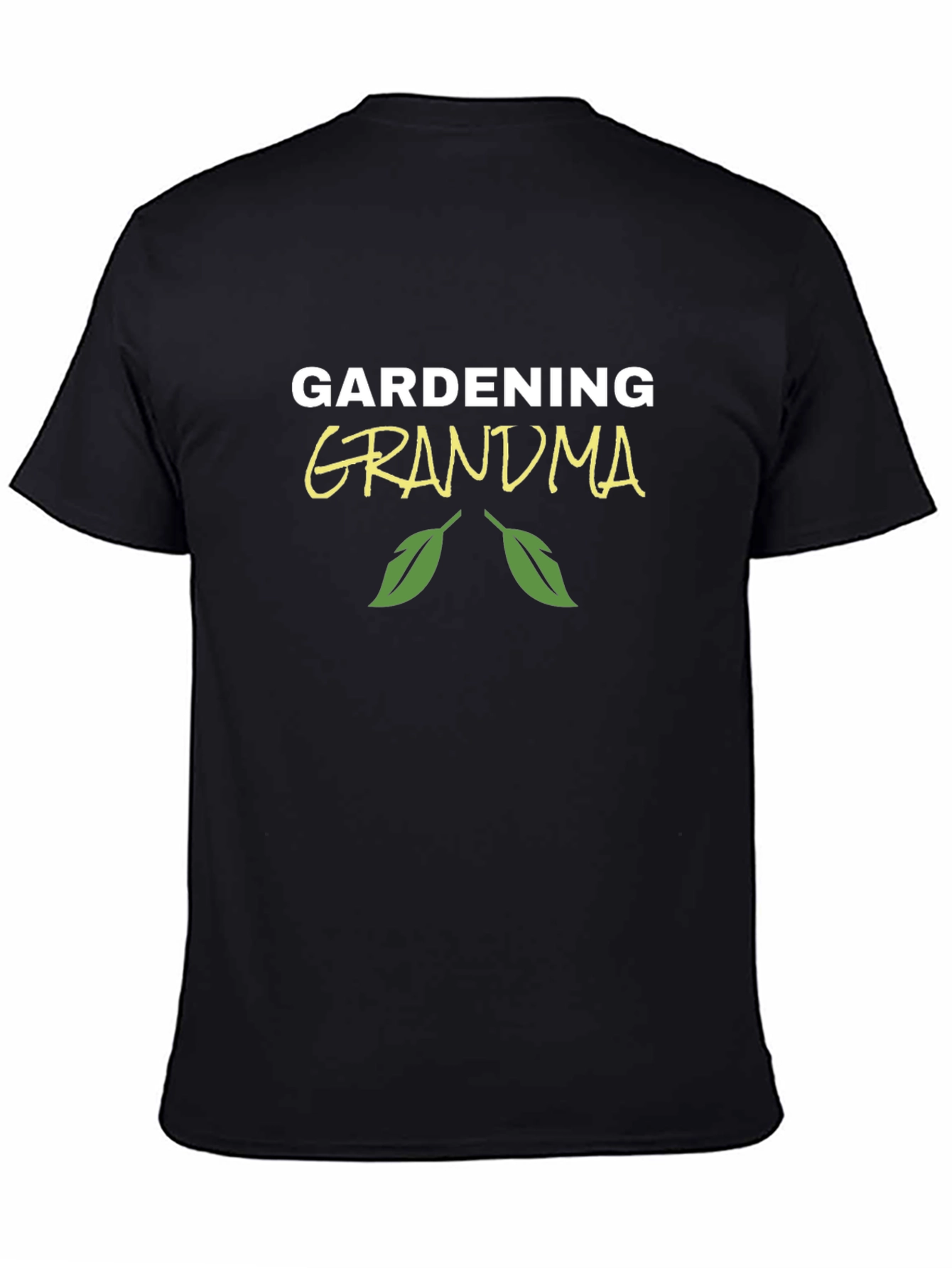 Gardening Grandma Black T-Shirt
