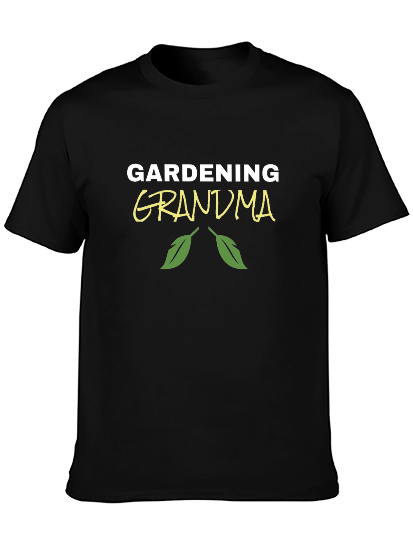 Gardening Grandma Black T-Shirt