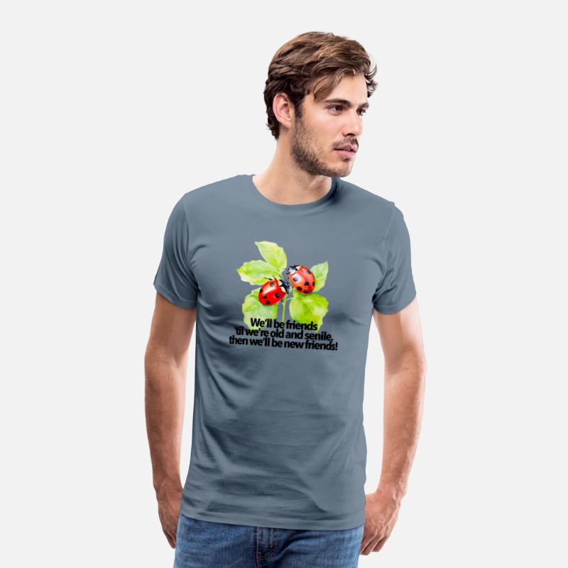 Ladybugs friendship quote funny BFF old senile